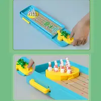 Montessori Educational Toys Children Mini Frog Bowling Desktop Interactive Games Launch Pad Indoor Desktop Toy Parent-child Gift 2