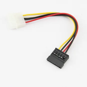 

3 Pcs Power Adapter 4pin To SATA 15pin 15cm Power Cable 1 X 4 Pin To 1 X 15 Pin / SATA Connector EM88