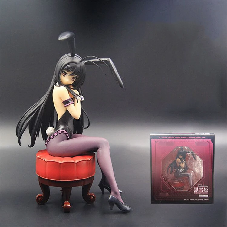 

New 20cm Anime figure Accel World Sexy figures Kuroyuki hime Bunny Girl Ver. PVC Action Figure Collection Model Toys Gift