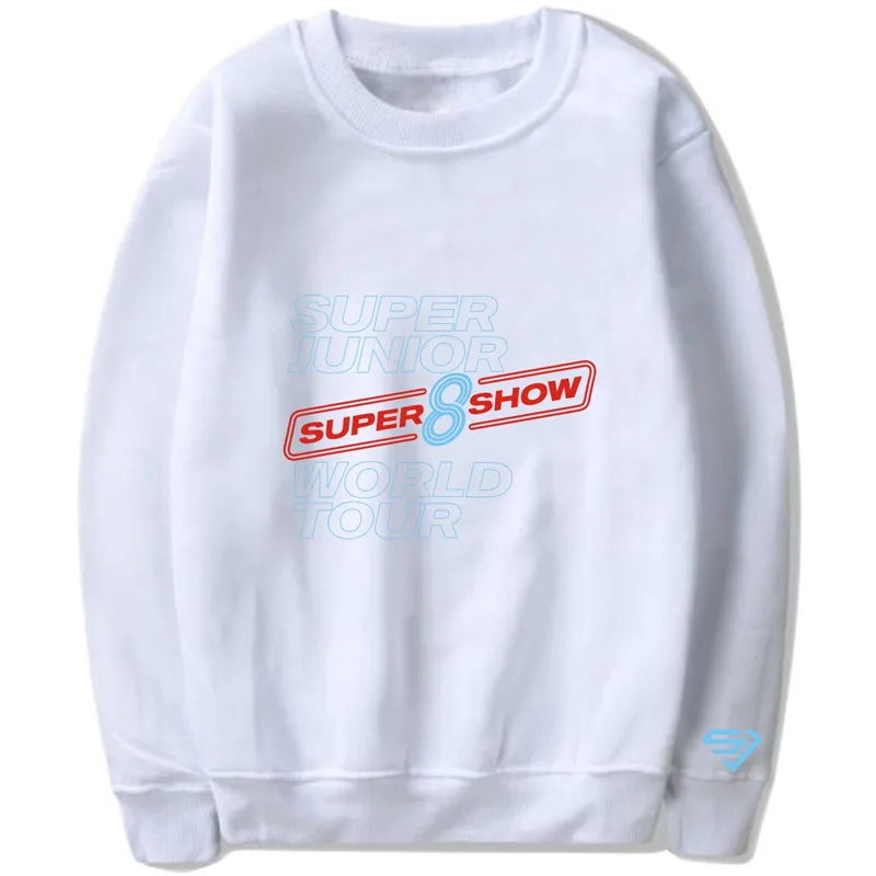 PG8003 SUPER Junior мир Tore SJ супер магическое шоу 8 толстовки в стиле KPOP с О-образным вырезом с круглым вырезом с высоким, плотно облегающим шею воротником
