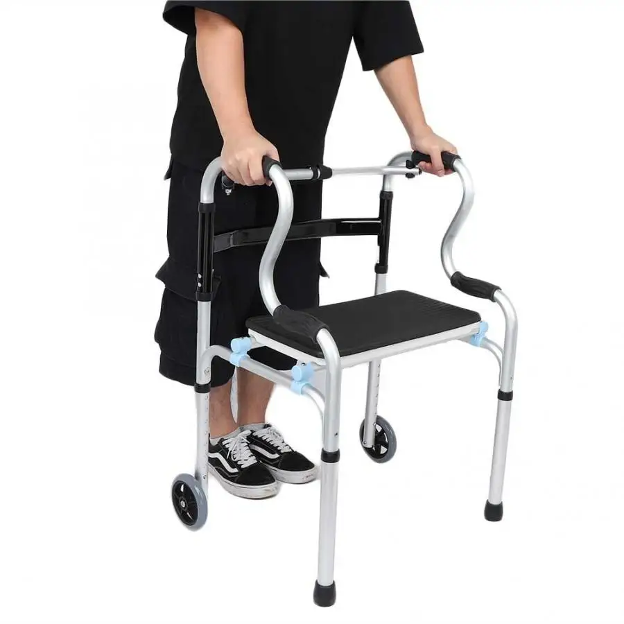 Костыли многофункциональные складные регулируемые ходунки для ванной стул прогулочный инструмент для инвалидов пожилых людей для пожилых людей