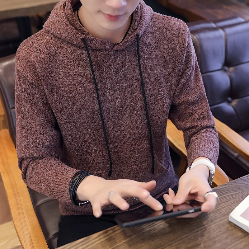 

Super-hot Wei Yi Men's Hooded Chao Brand Winter Long Sleeve Hatted Spring and Autumn Thin 2019