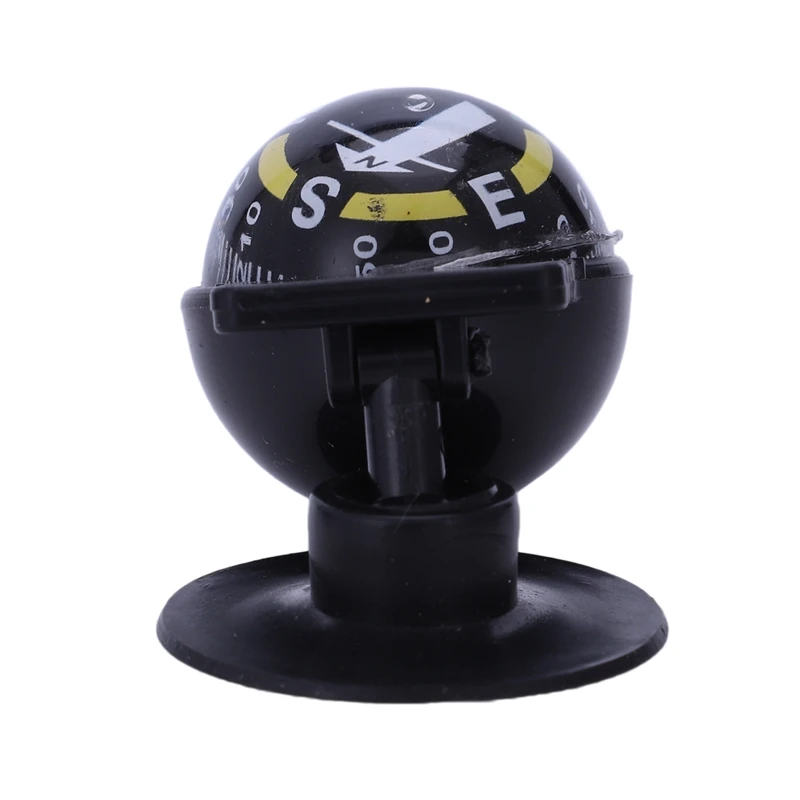 5X New Car Vehicle Floating Ball Magnetic Navigation Compass Black O6K7 