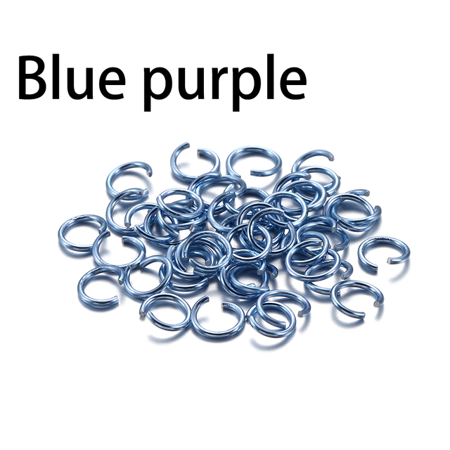 6 8 10 mm Aluminum Soft Open Jump Ring Split Rings Connectors For DIY Jewelry Making Findings Supplies Accessories