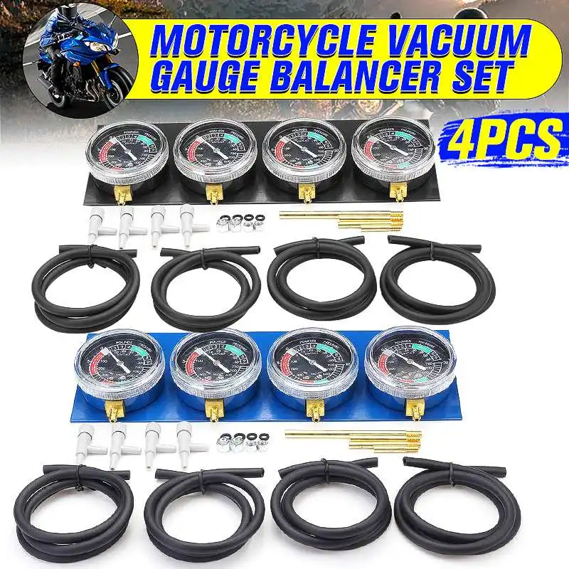 4 шт. мотоциклетный карбюратор вакуумный манометр балансир синхронизатор