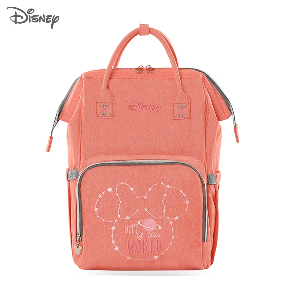 Сумка для подгузников disney, рюкзак для мамы, USB, подогрев бутылочек, детская сумка, для мамы, для мам, для мам, подгузник, рюкзак для коляски, мокрая сумка, Микки Маус
