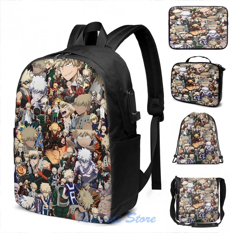 Рюкзак мужской женский с забавным графическим принтом do you verlove bakugou katsuki