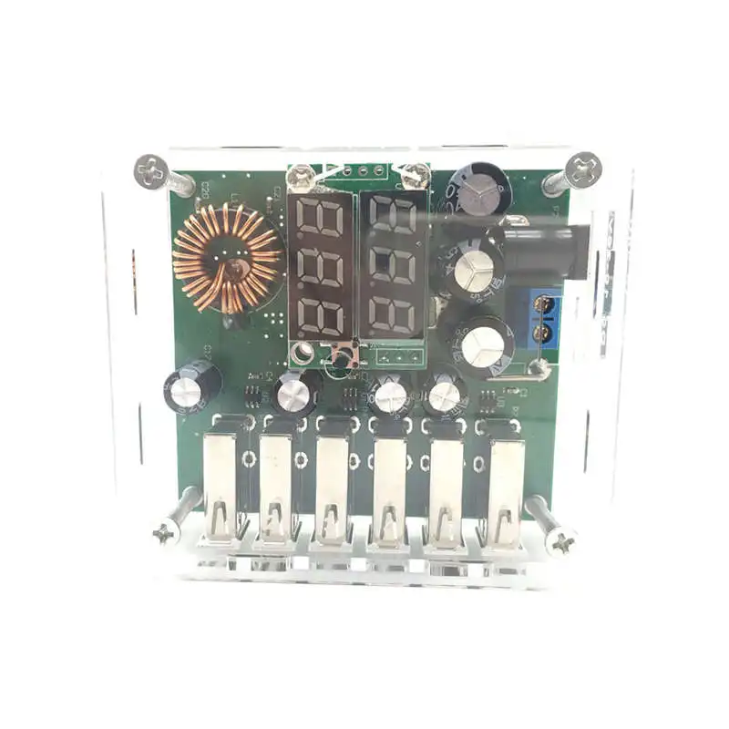 Топ Dc10-30V Buck 5V 6 Usb зарядное устройство Автоматическая идентификация защита напряжения