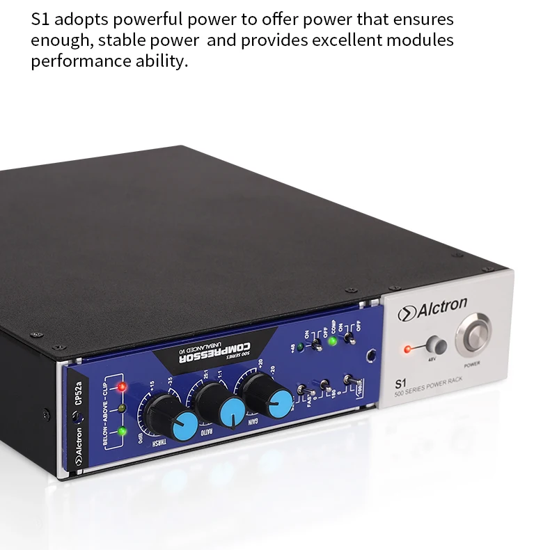 Alctron S1 одиночный слот 500 модуль вентилятора для источников питания студийная стойка для сцены записи студии