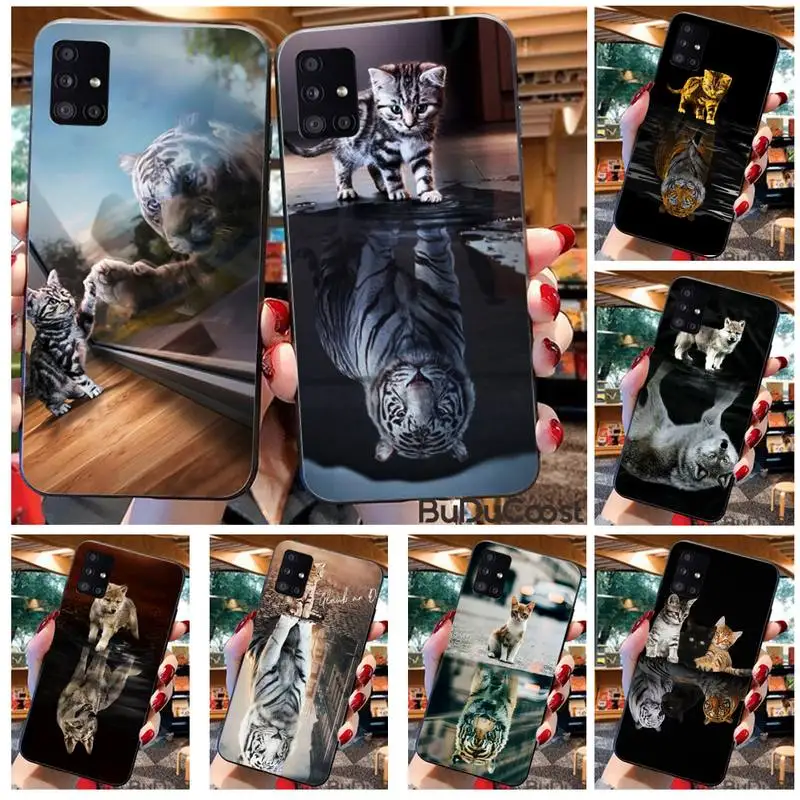 Riccu забавный кот Тигр Собака Лев волк чехол для телефона Samsung Galaxy A10 A20 A30 A40 A50 70 A10S 20S