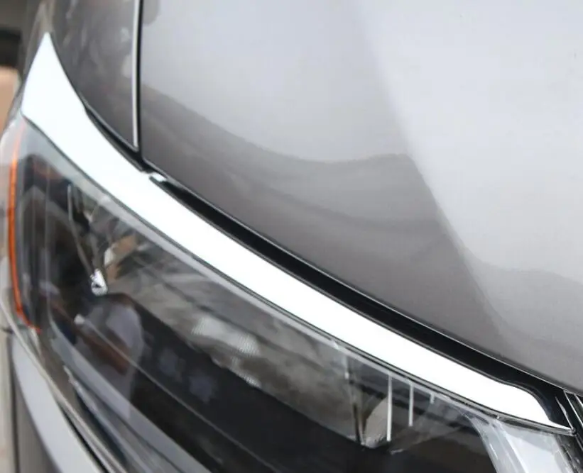 Для Nissan X-Trail T32 MK3 хромированные, для передних фар бровей X Trail XTrail аксессуары наклейка на автомобиль