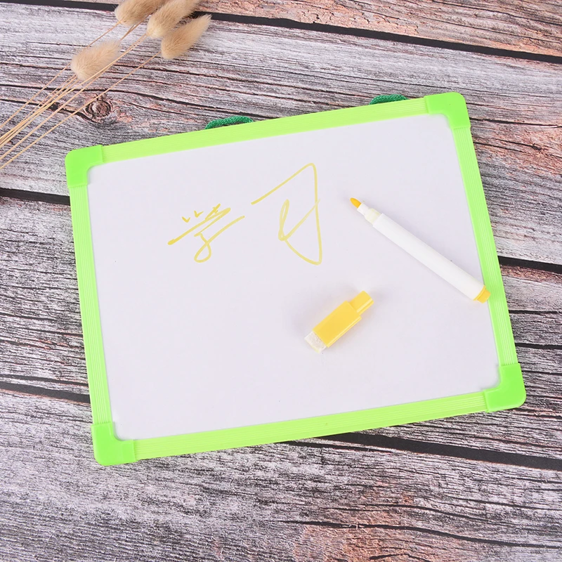 New Whiteboard Dry Wipe Board Mini Drawing Whiteboard Small Hanging Board With Marker Pen For Childern Study Gifts Color Random| | - AliExpress