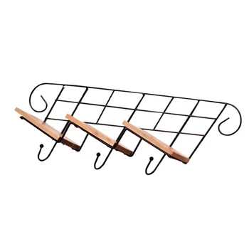

Iron Art Wall Storage Shelf Punch Free Stair Plant Stand Wall-mounted Flower Rack Bedroom Living Room Hanging Rack