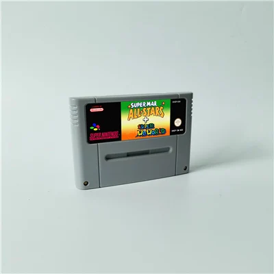 

Super Marioed World All Stars 2D Land Omega Return to Dinosaur Land 3x - RPG Game Card EUR Version Battery Save