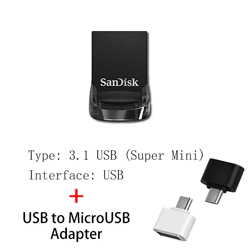 Sandisk USB 3,1 мини-накопитель 128 Гб 64 ГБ 32 ГБ 256 ГБ USB флеш-накопитель 32 64 128 16 ГБ флеш-накопитель USB флеш-накопитель диск на ключ памяти - Цвет: CZ430 A
