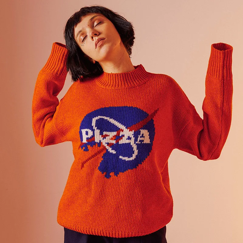 

2019 Autumn And Winter New Style WOMEN'S Sweater Customizable Sweater Will Pursue to Version High-End Sweater