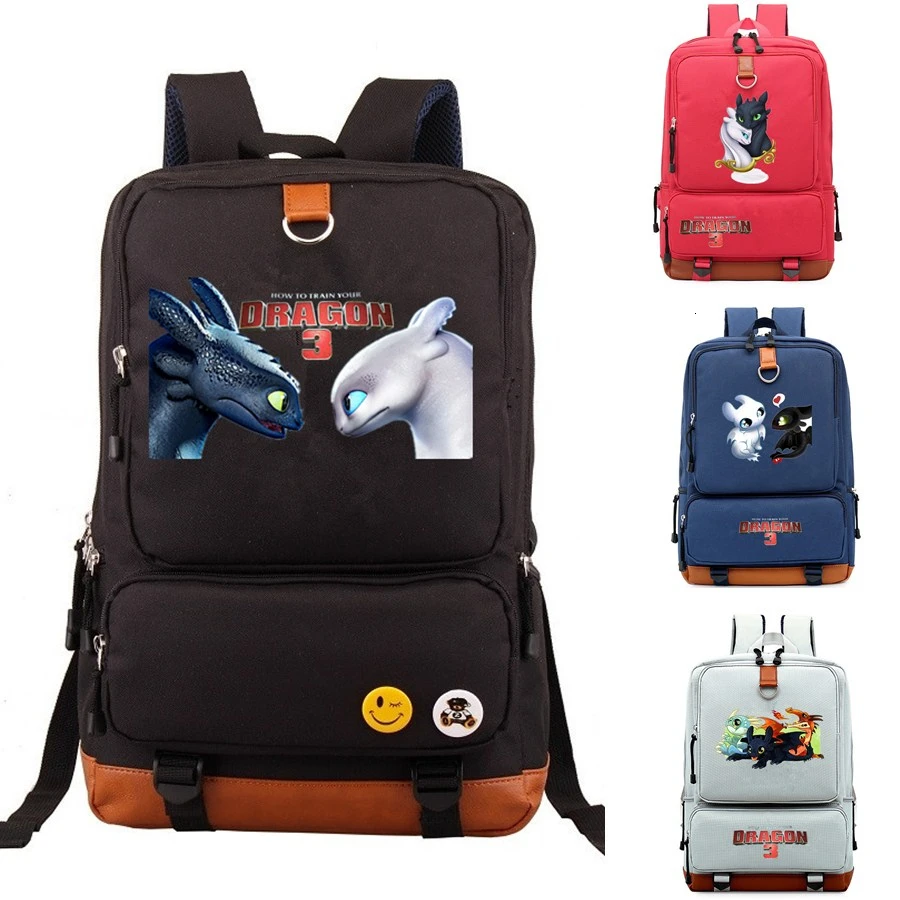 Рюкзак Как приручить дракона 3 Mochila pringting школьная сумка на плечо для ноутбука