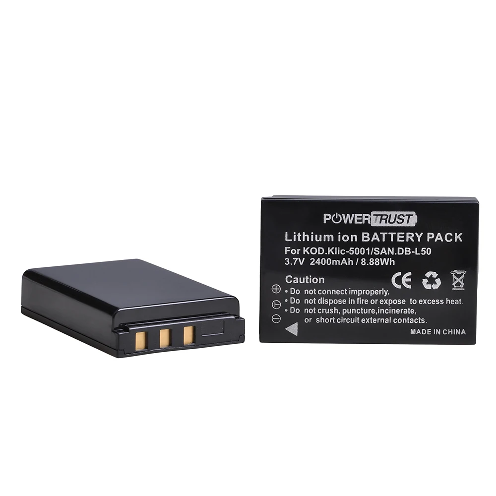 DB-L50 Klic-5001 Перезаряжаемые Батарея+ светодиодный USB Зарядное устройство для Kodak DX6490 DX7440 DX7530 DX7540 DX7580 DX7590 DX7591 DX7630
