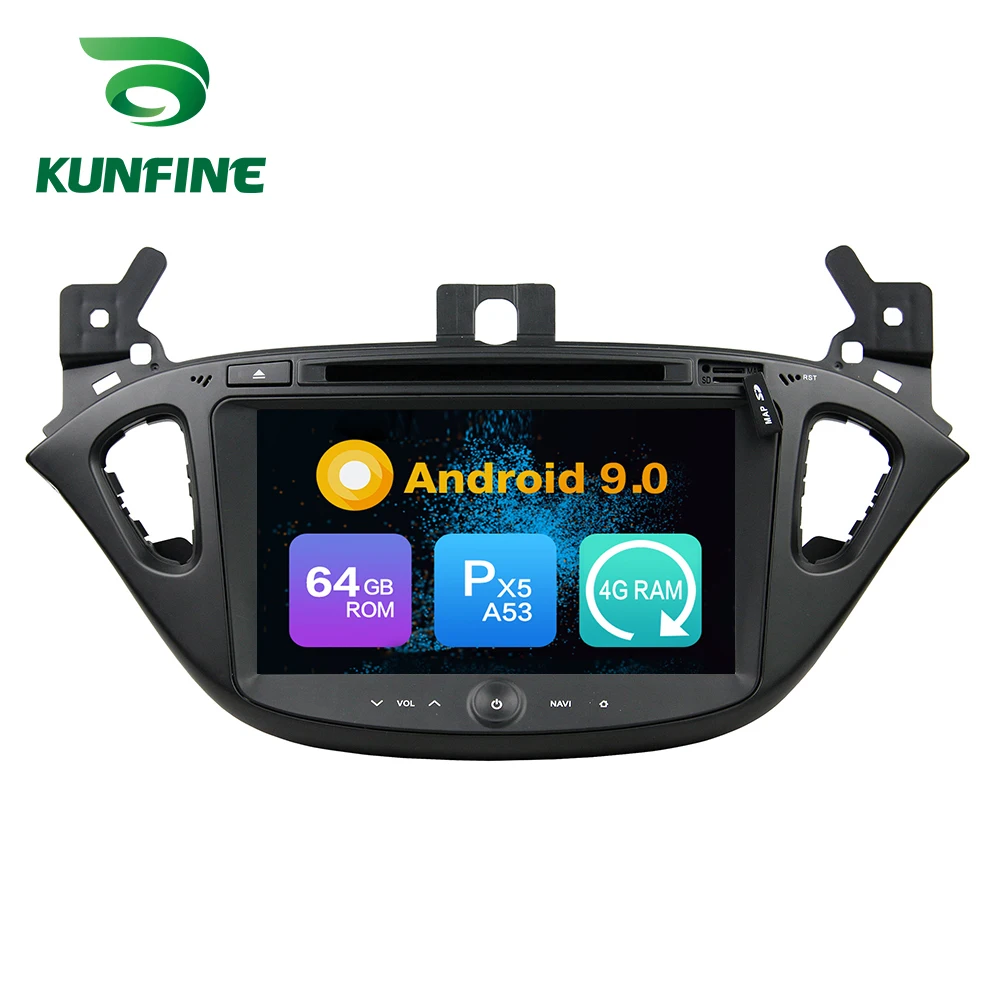 Excellent Android 9.0 Octa Core 4GB RAM 64GB Rom Car DVD GPS Multimedia Player Car Stereo for OPEL CORSA 2015-2016 Radio Headunit 3G 5