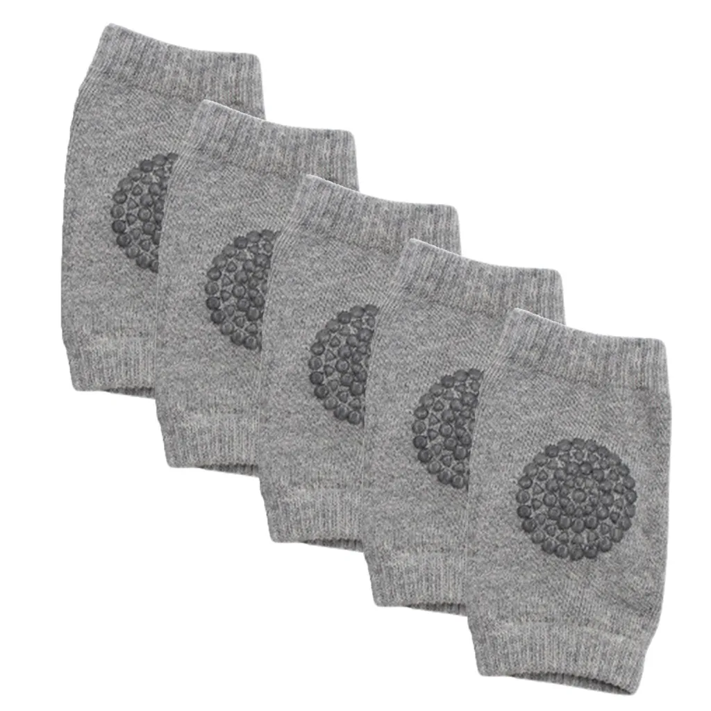 5Pair GY 1/5 пара, гетры для малышей, носки для защиты, хлопковые детские наколенники, защита от царапин, детские гетры - Цвет: 5Pair GY
