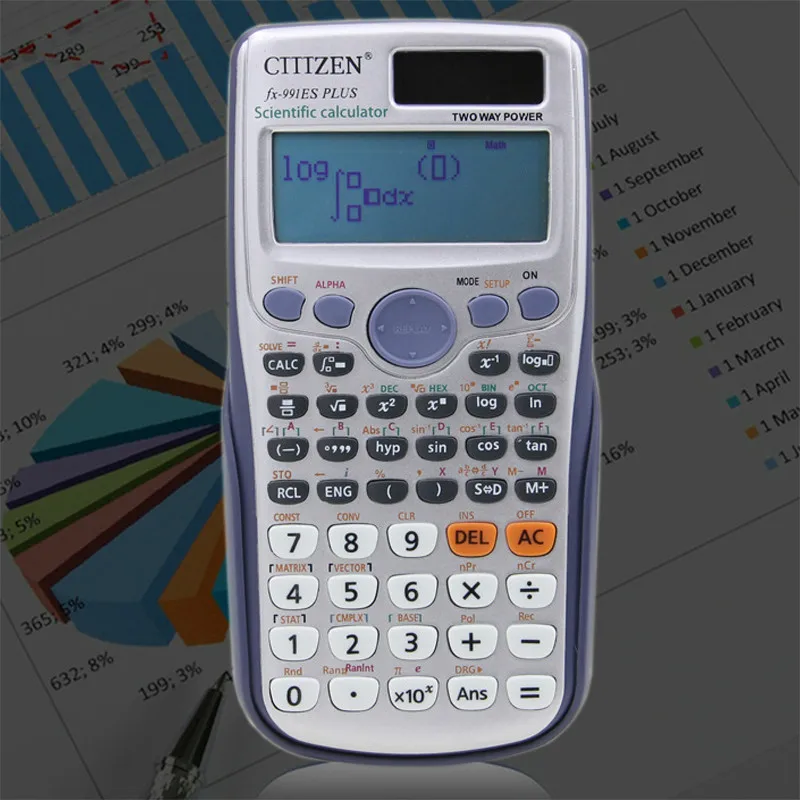 Brand New Fx-991es-plus Original Cute Scientific Calculator Function  Student Calculator School Office Two Ways Power Graphing - Calculators -  AliExpress