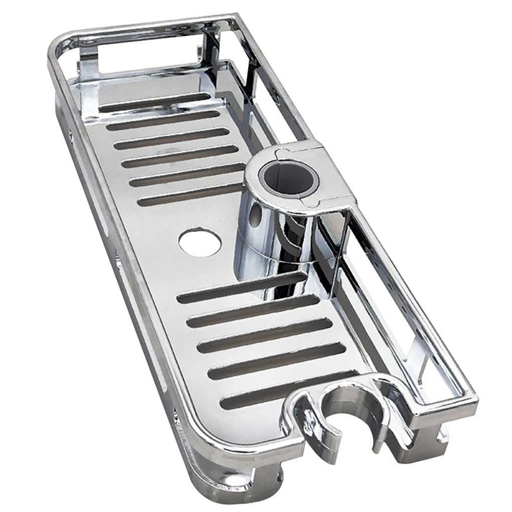 Estante de ducha rectangular desmontable, bandeja de almacenamiento de elevación, soporte de plástico, ahorro de espacio, accesorios de baño y cocina