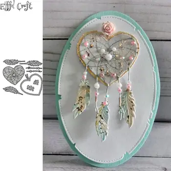 

Dreamcatcher scrapbooking paper metal craft dies for card making Wind chimes stencils for diy scrapbooking new die 2020