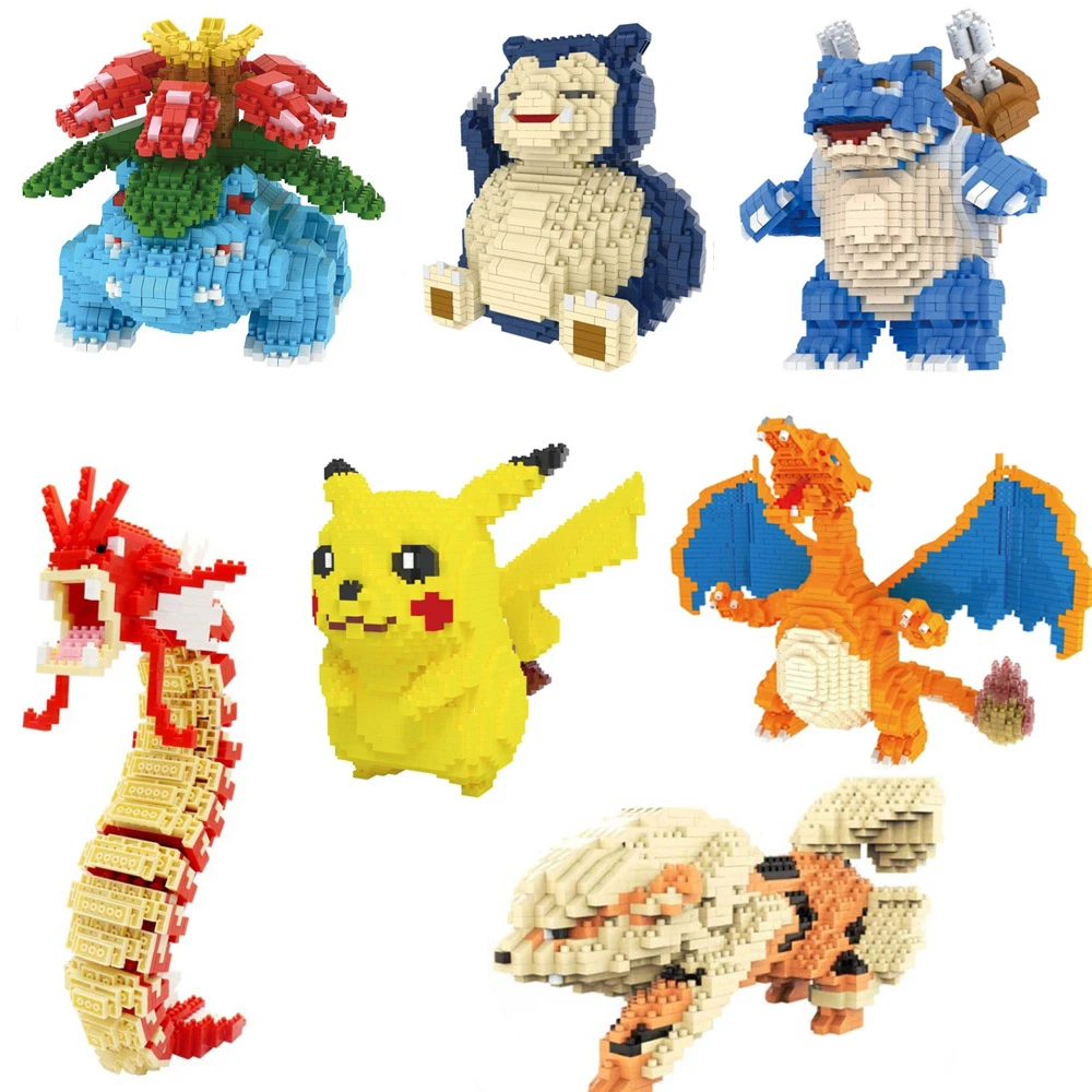 ポケモンの置物 マイクロレンガ チャームマーガロ ハリネズミ ブラ ビルディングブロックモデル Blocks Aliexpress