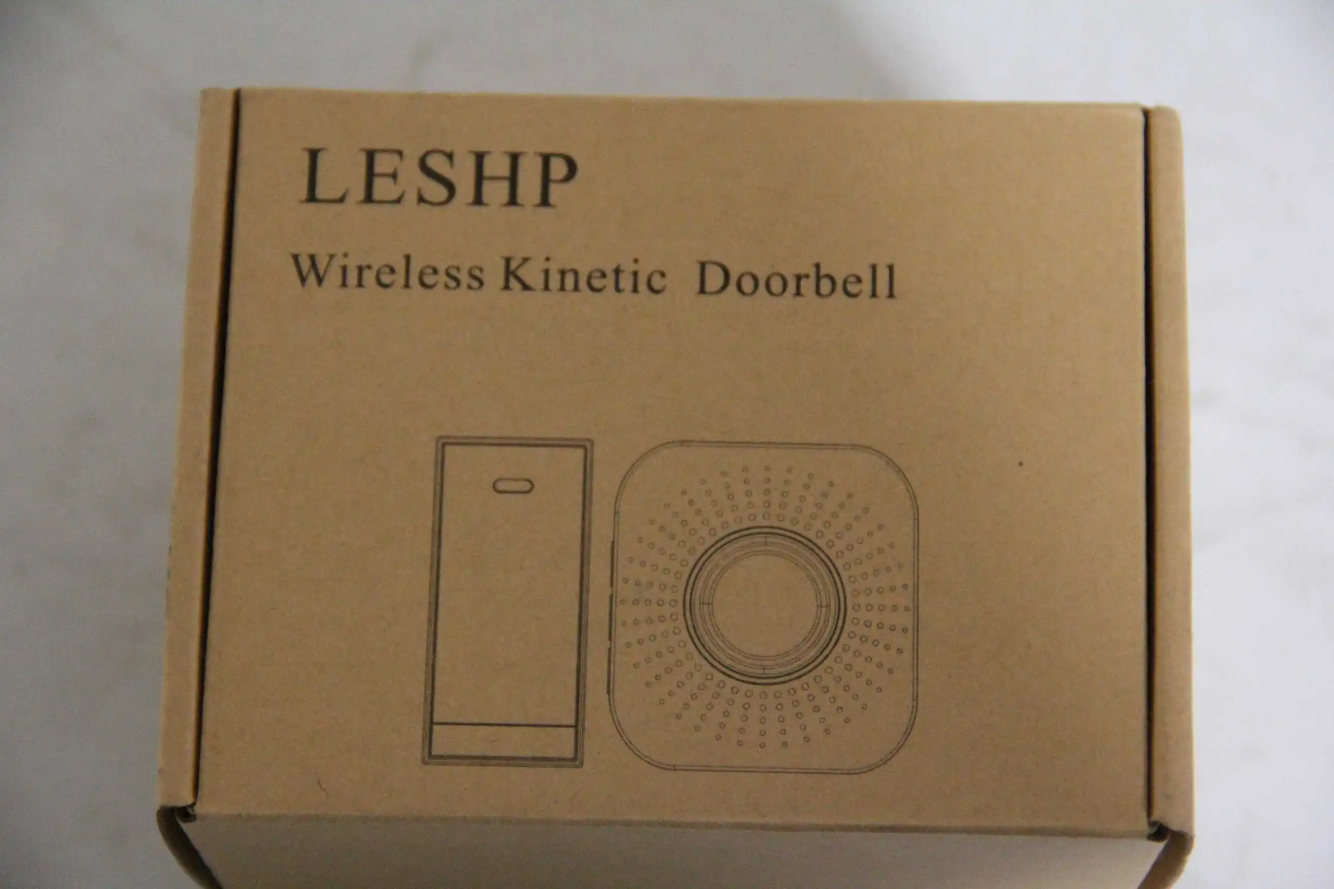 Hot/LESHP Easy to Install Music Wireless Doorbell 150M Long-distance Remote Control Night Light 58 pieces of Chord Music