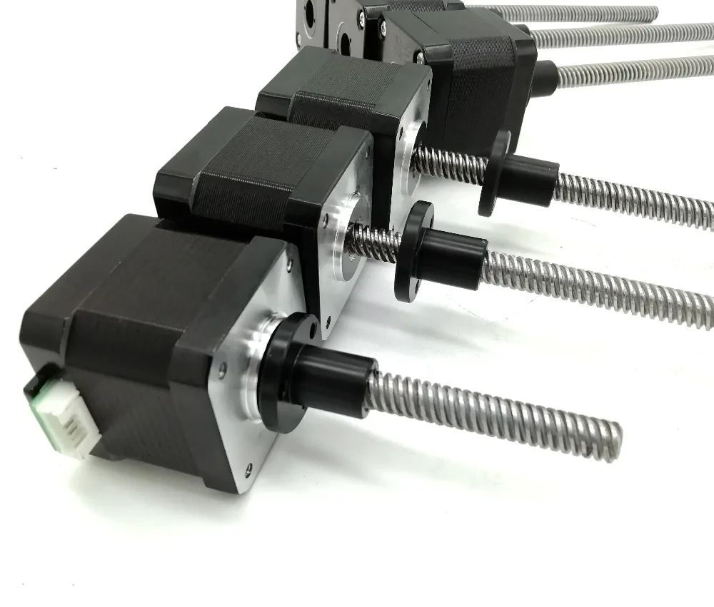 Nema17 Linear Stepper Motor with 350mm Length Tr8*2 leadscrew threaded