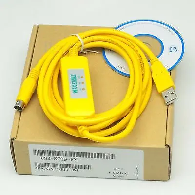 

DHL/EMS 10 Sets USB-SC09-FX Programming Cable USB to RS422 adapter for MELSEC FX PLC win7 vista -h2