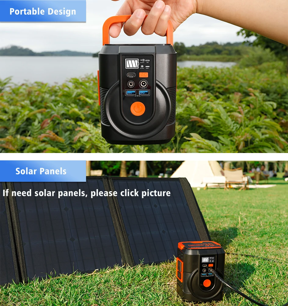 110V Outdoor Energy Power Supply Charging Portable Power Station Enikol 30000mAh 220V Solar Generator 100W for Camping Emergency