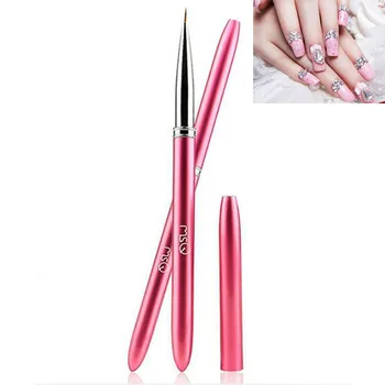 

Hot Sale Pink Engraving Nail Art Brush Liner Line Stripe Professional Nail Painting Drawing Pen Diy Design Flower Manicure Tools