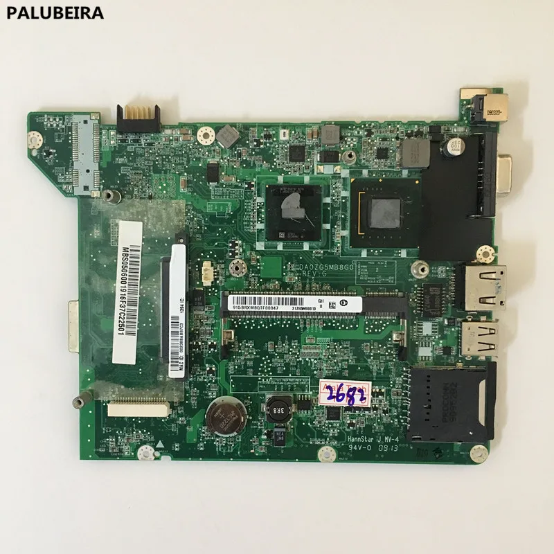 PALUBEIRA Бесплатная доставка ноутбук материнская плата для Acer один A150 ZG5 DA0ZG5MB8G0 100%
