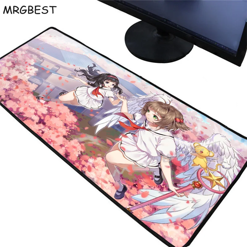 

MRGBEST Everlasting Sakura Anime Large Gaming Mouse Pad Lock Edge MouseMat for Laptop Computer Keyboard Desk Pad for Dota 2 CSGO