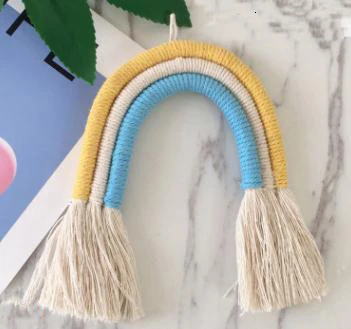 Koodykids декор для детской комнаты скандинавский хлопковый Радужный подвесной декор для детской комнаты ручной работы Радужный подвесной реквизит для детской фотосъемки