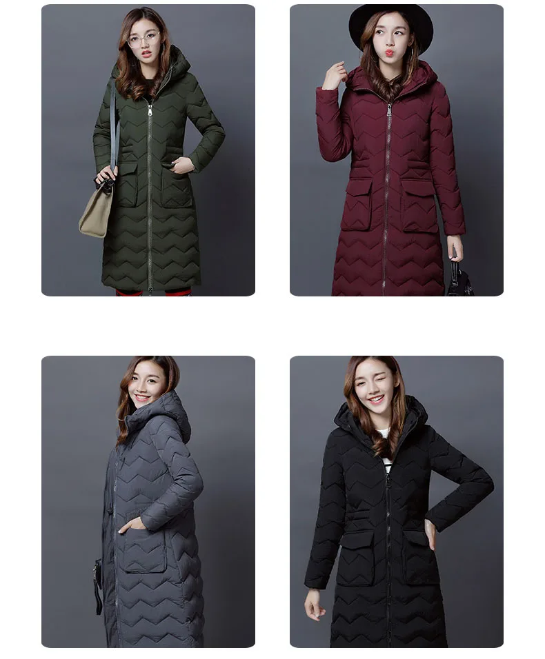 Женская зимняя куртка, новая зимняя одежда, хлопковая стеганая верхняя одежда для женщин, длинное теплое плотное Женское пальто размера плюс 3XL, парка
