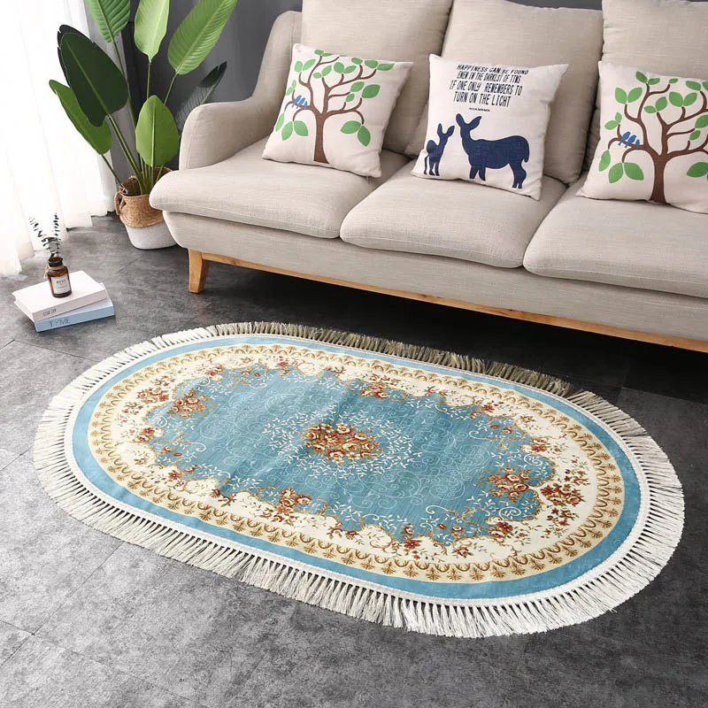 Vintage Non Slip Carpet Living Room Classic Bedroom Rug Home Coffee Table Floor Mat Study Room Tassel Rugs And Carpets Kids Mats