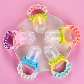 

Baby Bottle Feeding Fruit Vegetable Music Newborn Food Supplement Bite Juice Feeder Baby Nimbler Pacifier For Fruit Portable