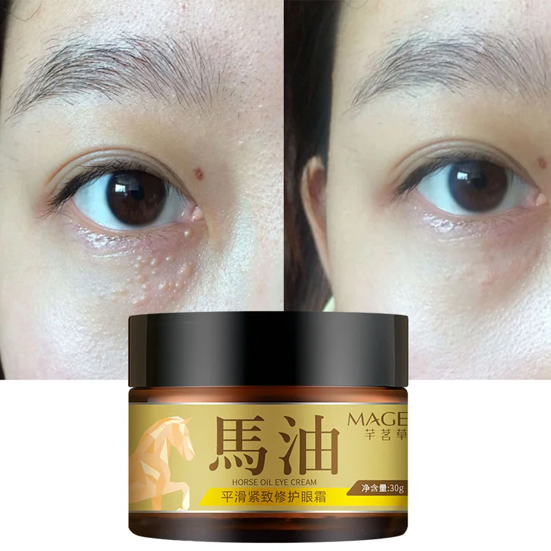 

WXE Horse Oil Eye Cream Anti-Puffiness Anti-Wrinkles Dark Circle Remover Firming Eye Repair Moisturizing Cream