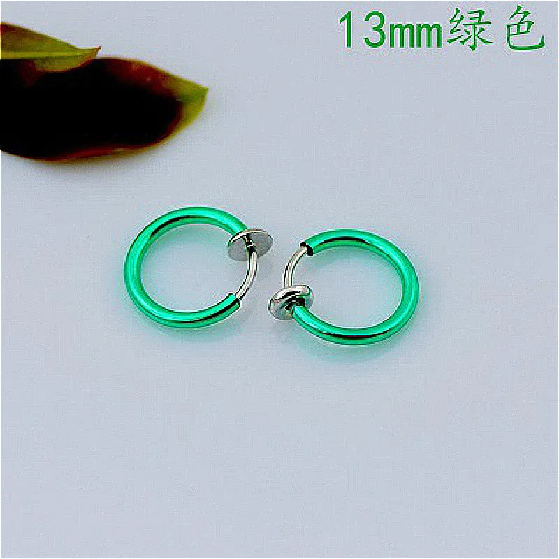 1 пара кольца для ушей носа сегментные красочные уши пирсинг пупка уха Козелка