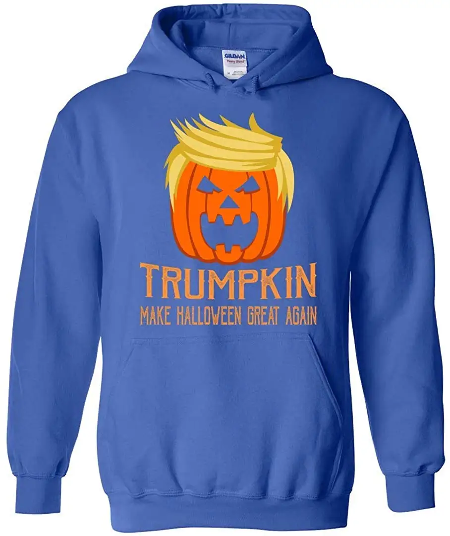 ТРАМ сделать Хэллоуин Great Again-забавные тяжелый смесь Hoodieunisex Толстовка для мужчин и женщин из хлопкового флиса