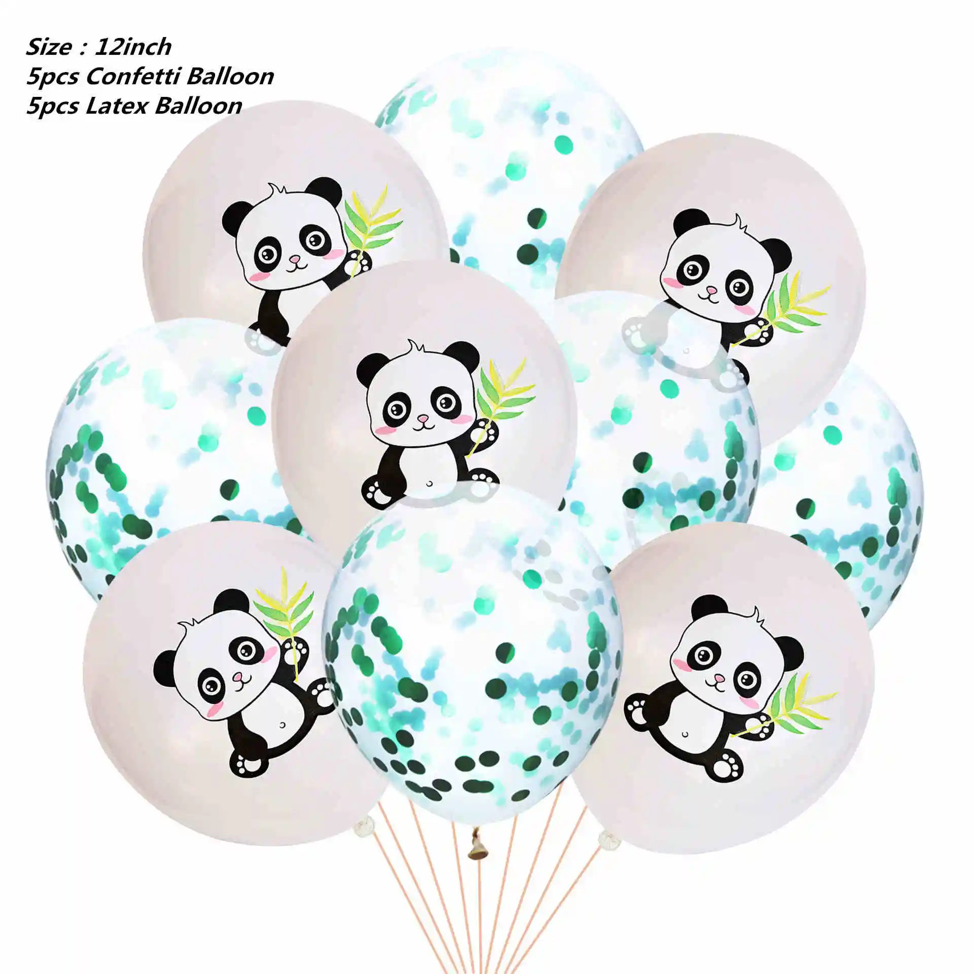 balloon 10pcs 10 шт. 7 дюймов панда тарелки мультфильм одноразовые бумажные тарелки салфетки для стаканчиков скатерти ребенок душ праздничные украшения для дня рождения - Цвет: balloon 10pcs