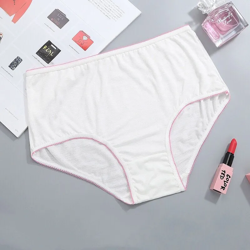 Underwear for Unisex White Cotton Disposable Briefs Underpants Comfortable  Men's