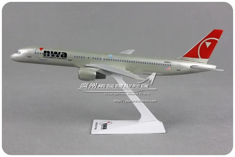 24 см Американский Northwest Airlines NWA Boeing B757-200 1: 200 пластиковая Сборная модель самолета для взрослых детей подарок на Рождество и день рождения