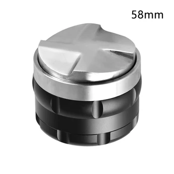 

53mm 58mm Mini Leveler Stainless Steel Smart Dual Head Adjustable Tamper Coffee Distributor Professional Non-Slip Press Tool