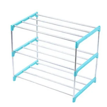 

Simple assembly of stainless steel shoe rack, strong multilayer household Accessories cabinet, three-layer four-layer five-l