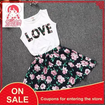 

Baby Girl Clothes 101213 Baby Girl Summer Clothing Skirt with Tops American Clothing Suit SHIRLEY Baby Children Sets Fashion