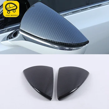 

CARMANGO for Lexus 2018 2019 ES200 ES300 ES260 ABS Car Rearview Mirror Chrome Cover Trim Frame Sticker Exterior Accessories