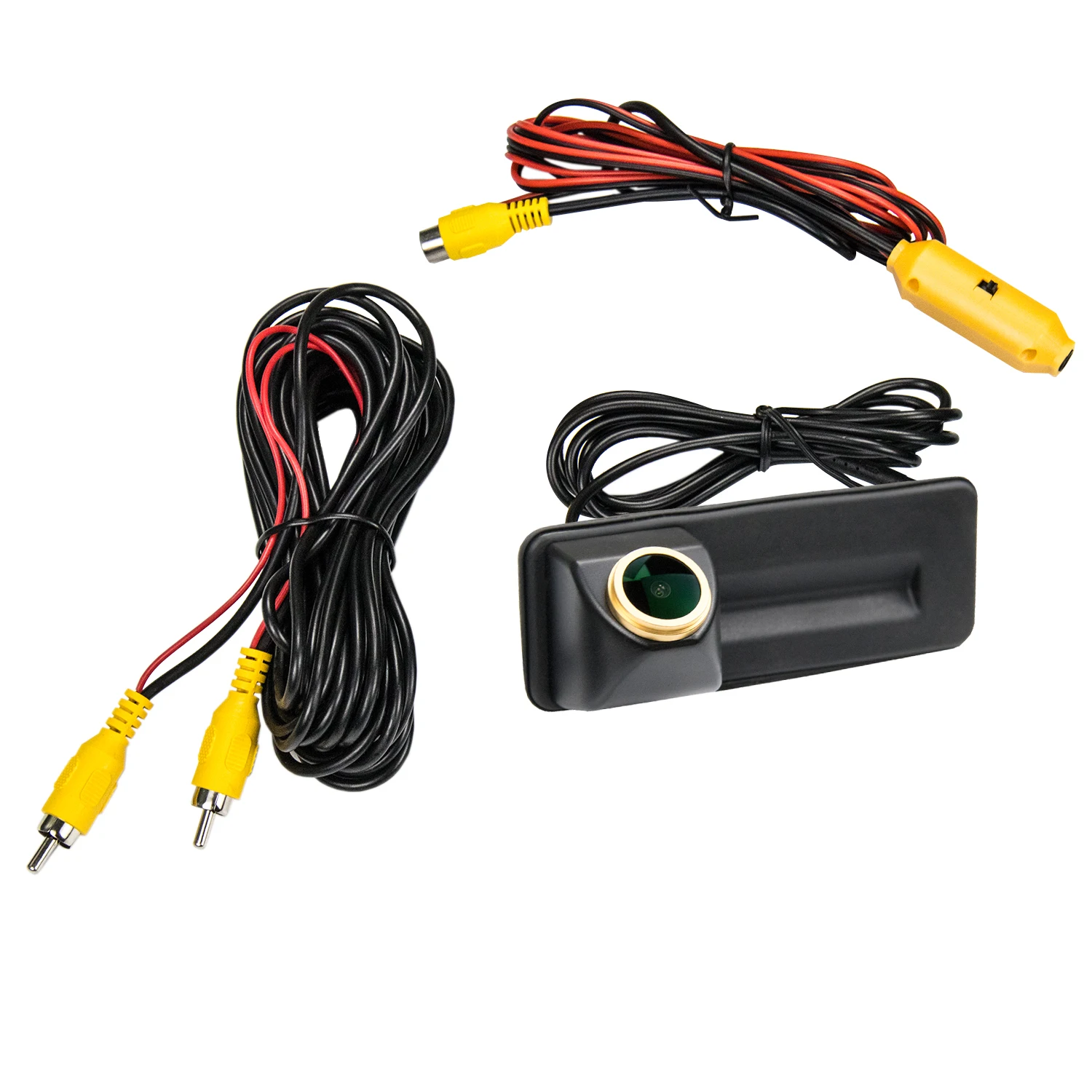 

For Skoda Rapid Polo 6R 2010-2015, HD 1280x720p Misayaee Rear View Night Vision Camera Car Reversing Backup Handle Golden Camera